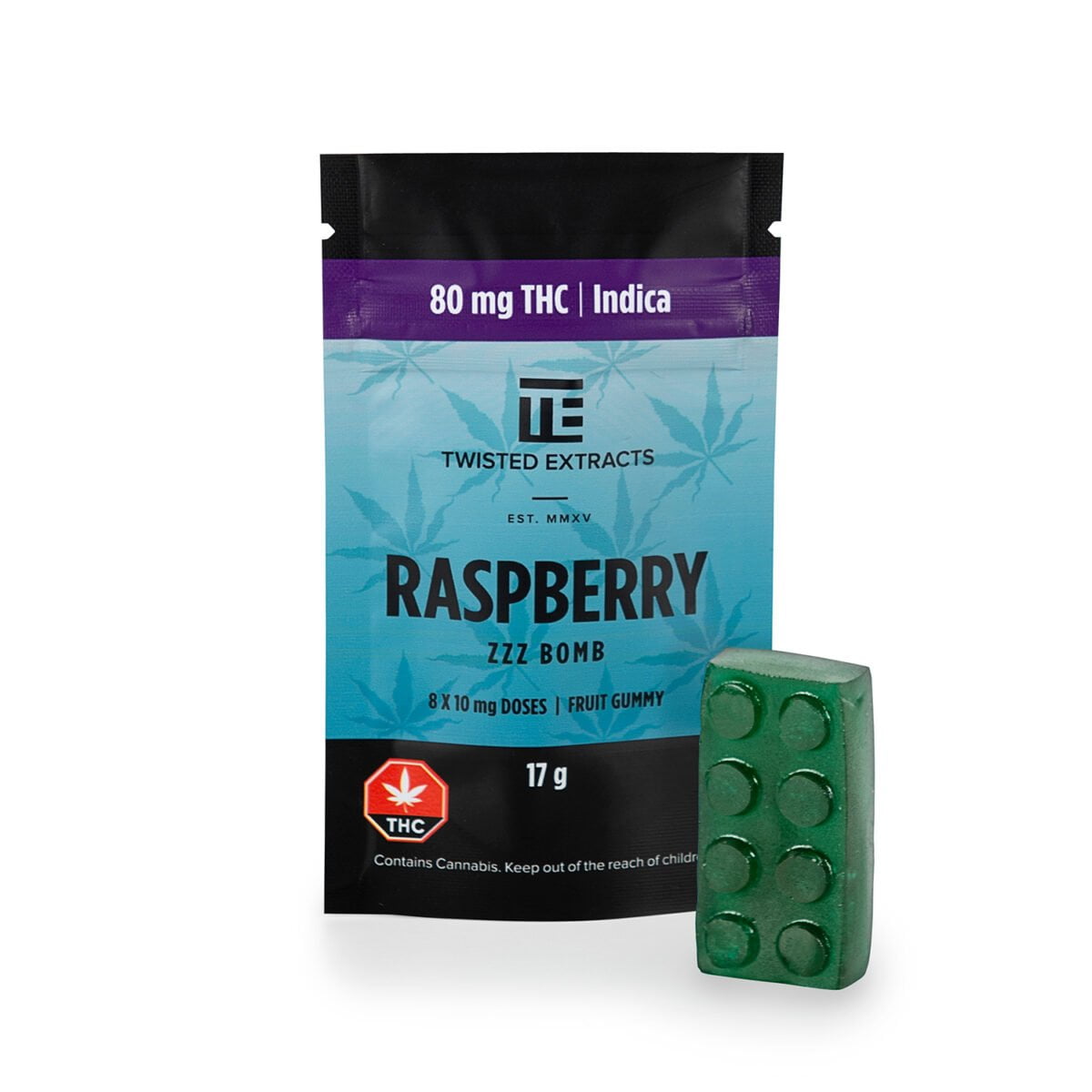 Raspberry Zzz Bomb (80mg THC)
